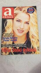 AKTÜEL  HAFTALIK HABER DERGİSİ - SAYI:299 - 2 NİSAN 1997 -  NİL PINAR İNANOĞLU – NİL’İN ÖTEKİ ÖYKÜSÜ – GENÇ SUNUCUNUN TEK KURŞUNLUK HAYATI, BİLİNMEYEN TANIKLIKLAR VE ÖZEL FOTOĞRAFLARLA ANLATILIYOR. MEDYA DÜNYASININ HÜZÜNLÜ BİR VEDASI.  BÜLENT AYBERK – HANS AYBERG’İN GERÇEK KİMLİĞİ – ELAZIĞ DOĞUMLU BÜLENT AYBERK, KENDİNİ “DANİMARKALI MÜSLÜMAN KUANTUM ALİMİ” OLARAK TANITTI. ZİGZAG ADLI CEMAATİYLE BİLİM İNSANLARINI, SANATÇILARI VE POLİTİKACILARI BİLE KANDIRDI.  EVDE HIV TESTİ – 1 DAKİKADA SONUÇ – YENİ GELİŞTİRİLEN YÖNTEMLE HIV TESTİ ARTIK EVDE, SADECE 1 DAKİKADA YAPILABİLİYOR. KİŞİSEL SAĞLIKTA YENİ BİR DÖNEM.  DEMET ŞENER – “KRALİÇE ÇIPLAK” – ESQUIRE DERGİSİNE VERDİĞİ ÖZEL POZLARLA GÜNDEMDE. GÖRSEL ŞÖHRETİN SINIRLARI TARTIŞILIYOR.  JAMES ELLROY – KATİLİ ARADI, KENDİNİ BULDU – ÜNLÜ YAZAR, ANNESİNİN KATİLİNİ ARARKEN KENDİ GEÇMİŞİYLE YÜZLEŞTİ. POLİS DOSYALARI VE ROMANLAR BİR ARADA.  MERYEM ANA KİLİSESİ – KİLİSEDE “BİSMİLLAH” – HER AYIN İLK GÜNÜ SATILAN “DİLEK ANAHTARLARI” MÜSLÜMANL 98 SAYFA