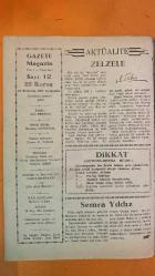 GAZETE MAGAZİN DERGİSİ - SAYI: 12 24 TEMMUZ 1957 - AZIZ FERMAN - NERMIN GÜRBÜZOL - ILHAMI K YANAR - DIANNA DORS - INCI BIROL - SEMRA YILDIZ - HALIT ZIYA USAKLIGIL - SAFFET NEZIHI - HÜSEYIN RAHMI - ŞINASI - AHMET MITHAT EFENDI - AFIF YESARI - ROBER - ROZALA - BERT - PAPA V. CI GREGUVAR - MELIHA - TANYA VELVA - PETER BACH - ZAGREB - NEW YORK - VAKIT MATBAASI - APA OFSET BASIMEVI - HOCAPAŞA CAMI SOKAĞI - GÜNEŞ HAN - ISTANBUL YAYINEVI - GAZETE MAGAZIN - ZAVALLI NECDET - HANIM MEKTUPLARI - İZAH VE ISTIZA - TARABYA - ORLEAN - FRANSA - ROMA - PARIS - 1952 OLIMPIYATLARI - AKTUALITE - ZELZELE - BOLU - SIVAS - RIZE - TRABZON - PÖTÜRGE - DARENDE -   22 SAYFA