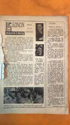İSTANBUL SESİ DERGİSİ - SAYI: 15 15 OCAK 1958 - AHMET ÖZGÜR - DE GAULLE - COTY - NASIR - SALAM - EISENHOWER - MUHIDDIN ÜSTÜNDAĞ - LÜTFÜ KIRDAR - FAHRETTIN KERIM GÖKAY - ETHEM YETKINER - KADIRCAN KAFLI - REFIA BUL - ÖVÜÇ HANIM - B. DENIZHAN - ALI SAR - HANÇER - GÖNÜLBAĞI - SULTAN - ALTINAY - FAHRETTIN PAKKAN - FEVZI PAŞA İSTASYONU - LÜBNAN - SURİYE - MISIR - CEZAYİR - PARİS - BRÜKSEL - LONDRA - HOLLYWOOD - LOS ANGELES - TOPKAPI SARAYI - VAKIT MATBAASI - APA OFSET BASIMEVI - HOCAPAŞA CAMİ SOKAĞI - GÜNEŞ HAN - ISTANBUL YAYINEVI - KÖYDEN ŞEHİRE - KARAR - PANORAMASI - FESTAY - TEK BAYRAK ALTINDA - HÜR FRANSA - LORRAINE HAÇLI - MARUNI - DÜRZİ - MODA DEFİLESİ - TÜRK BALERINLERI - TÜRK MÜZISYENLERI - TÜRK MODASI - TÜRK KIYAFETLERI - TÜRK MİLLİ KIYAFETLERI - TÜRK MEDENIYETI - TÜRK KADINLARI -   26 SAYFA