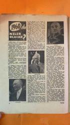 PAZAR DERGİSİ - ÖZEL SAYI 01 OCAK 1960 - SAFA KILICLIOĞLU - ALP ZİREK - AYSAN TÜMER - KADRI YURDATAP - ISMAIL ÇAKIR - MÜN'IM SÜKÜTI - GÜZIN SÜKÜTI - RUHIYE - FETHI DOĞANÇAY - ÜLKÜ DOĞANÇAY - DÜMEKS AİLESİ - LÜTFIYE ARIBAL - HALIM ALYOT - MEHMET OTMAN - LÜTFIYE OTMAN - KERIM OTMAN - DILER OTMAN - FAHIR HEPER - FIGEN HEPER - SADETTIN YALIM - SUAT YILMAZ YALIM - RAH DIBA - IRAN ŞAHI - DE GAULLE - COTY - SALAM - EISENHOWER - ADENAUER - K. - BARRY - AYA NIKOLA - ROCK HUDSON - JANET LEIGH - DEBORAH KERR - DEAN MARTIN - BIN-NAZ - PAZAR - YENİ SABAH - YILBAŞI PANORAMASI - NOEL BABA - REGALP GECESI - HILTON - KERVANSARAY - KORDON B16 - KLÜP-X - ŞEHİR KLÜBÜ -    48 SAYFA