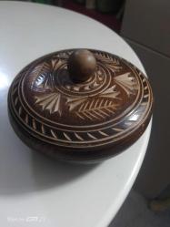 EL İŞÇİLİKLİ KÂSE YA DA ŞEKERLİK. SAĞLAM, KALİTELİ AHŞAP MALZEME