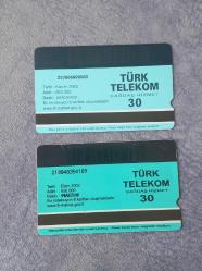 2 ADET ATATÜRK TEMALI TELEKOM TEFON KARTI KONDİSYON YÜKSEK KOLEKSİYONLUK NADİR