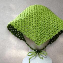 Yeşil Tasarım Retro Örgü Bandana