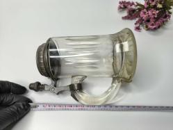 Antika Alman Tankard - Bira BArdağı - Kapaklı Bİra Bardak