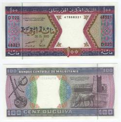 Moritanya 2002 Yılı 100 Ouguiya ÇİL