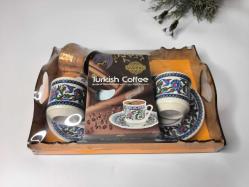Türk Kahvesi - Kahve Fincanı ve Cezve - Tam Set