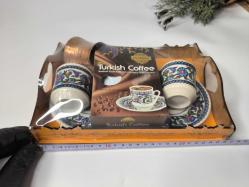 Türk Kahvesi - Kahve Fincanı ve Cezve - Tam Set