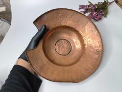 Antika Berber Tıraş Tası - Bakır İşçilik Berber Leğeni - Tas