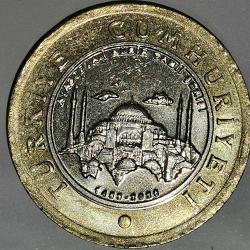 LOT.1 » TÜRKİYE  2020   1 TL    HATIRA  AYASOFYA  ÖZEL KAPAMASINDA
