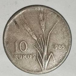 TÜRKİYE  1965   10    KURUŞ