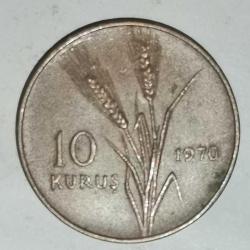 TÜRKİYE  1970   10    KURUŞ