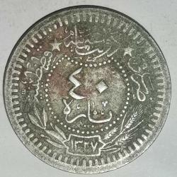 OSMANLI DÖNEMİ  MEHMET REŞAT  1327 / 8     40 PARA