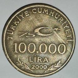 TÜRKİYE  2000   100.000  LİRA