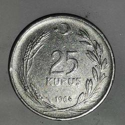 TÜRKİYE  1964   25  KURUŞ