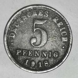 ALMANYA  1918    5  PFENNIG