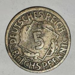 ALMANYASI   1925  D    5   PFENNIG