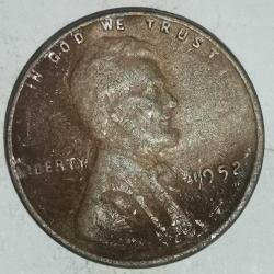 AMERİKA 1952  1 CENT  BUĞDAY CENTİ