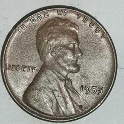 AMERİKA 1955    1 CENT  BUĞDAY CENTİ