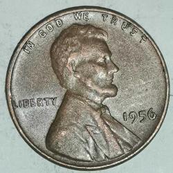 AMERİKA 1956    1 CENT  BUĞDAY CENTİ