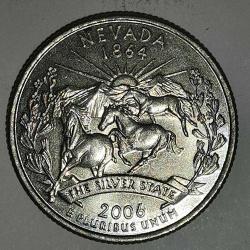 AMERİKA  2006 D   25 CENT  HATIRA 50 Eyalet Çeyreklikleri - Nevada