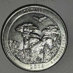 AMERİKA  2016 D    25 CENT   HATIRA  Güzel Amerika Çeyrekleri - Shawnee
