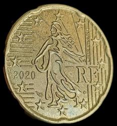 Fransa 2020 20 Euro Cent