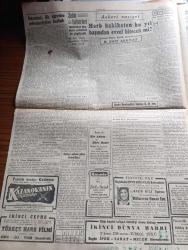 Cumhuriyet Gazetesi - 2 Eylül 1944 - canı yanan kuş ve yarınki dünya yazan Nadir Nadi Başmakale - müttefikler dün belçika'ya girdiler - Sedan Verdun Dieppe Düştü - fransa'daki harekatı gösterir kroki - İstanbul ilköğretim seferberliğine başladı - Maarif vekili Hasan Ali Yücel Eminönü halkevinde dünkü nutkunu söylerken fotoğraf - Hududumuza sığınan Alman Kuvvetleri 9 subay ile 200 er gözaltı edildiler - Rus Rumen müzakeresi başladı - Goebbels'in Harp vaziyetine ve yeni silahlara dair makalesi - takma sakallı haydut kanlı macerasını anlatıyor - Bulgar kabinesi Dün istifa etti - Kızılordu dün Bulgar hududuna vardı - İtalya'da gotik hattı yarıldı -  Cemal Nadir Karikatür - Müzeyyen Senar Işıl Cağaloğlu Çiftesaraylar bahçesinde - memleket dışı hava seferleri yapılacak - Taksim belediye Gazinosu'nu Kazanovanın Maceraları - Gayret Dayılar yazan Burhan Felek - Ankara Radyosu ve İzmir fuarı - bükreş'i geçen Kızılordu Tuna'ya vardı - kemani Nubar Kanuni Ahmet Piyanist Şefik Maksim salonları