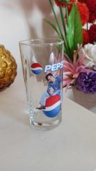 vintage pepsi ''TARKAN''desenli cam bardak & 16 cm
