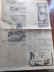 Cumhuriyet Gazetesi - 16 Haziran 1952 - Dolambaçlı yollar Cumhuriyet Başmakale - Refik Şevket İnce'nin Adnan Menderes'e gönderdiği istifa mektubu - Yunan kral ve kraliçesi Türkiye'den ayrıldılar fotoğraf - kral ve kraliçe cumhurbaşkanımız Celal Bayar'ın refakatinde savarona yatında fotoğraf - Kore cephesinde savaş şiddetlendi - hububat ihracına dair hazırlanan program - Toprak mahsulleri ofisi umum müdürü Mümtaz Rek fotoğraf - 4 çoban köpeği uçakla Suudi Arabistan'a gidiyor - asri bir yayla kasabası kuruluyor - Başbakan Adnan Menderes'in Washington'a gitmesi de muhtemel - feza taksileri yazan Tevfik Sadullah yazı dizisi - İngiltere'de komünizmin yayılması nasıl önlendi yazan Ömer Sami Coşar - Ruh Gurbetinde yazan Kerime Nadir Yazı Dizisi - Nuh'un gemisini arayacak heyet fotoğraf - mesleği dejenere edenler yazan Burhan Felek - Anıtkabir'de yapılacak insan arslan heykelleri - Dükkancı yazan Yaşar Kemal yazı dizisi - Ankara 1952 atletizm Bayramı müsabakaları - milli takımın güreş kampında