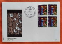 İsviçre (Helvetia) FDC: Franz von Assisi/ 29.5.1969