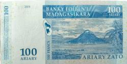 Madagaskar 100 Ariary 500 Frank 2004 Basımlı