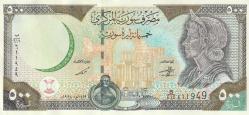 Suriye 500 ve 1000 Pound, 1997 ve 1998 basımlı Hafız Esad resimli