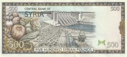 Suriye 500 ve 1000 Pound, 1997 ve 1998 basımlı Hafız Esad resimli