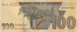 Zimbabve 100 Dolar Çil