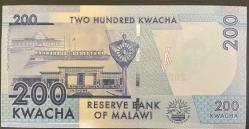 MALAWİ 200  KWACHA  ÇİL 2022  KAĞIT PARA