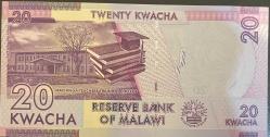 MALAWİ 20 KWACHA  ÇİL 2020.KAĞIT PARA