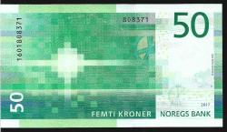 ** NORVEÇ ( 50 * KRONER ) 2017 - ÇİL