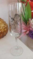 vintage ''eros''desenli dekoratif flüt kadeh & 21.5 cm
