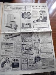 Cumhuriyet Gazetesi - 20 Aralık 1950 - Geç Kaldılar yazan Abidin Daver Başmakale - Eisenhower Atlantik ordusu komutanı oldu - Kore'de Kızıl Çinliler 39. Arz dairesi üzerinde toplandılar arz dairesi üzerinde toplandılar - Kore'de birliğimizin ele geçirdiği Kuzey Koreli kadın ve erkek casuslar fotoğraf - Kore'deki şehit Yaralı ve kayıplarımızı bildiren resmi tebliğ - Kore kahramanları Amerika'nın sesi radyosundan konuşacaklar - Maliye Bakanı Hasan Polatkan'ın bütçeye dair izahatı - cumhurbaşkanı Celal Bayar'ın gazetecilere çay ziyafeti - yeni denizaltılarımız Dün Amerika'dan geldiler fotoğraf - İngiltere'ye Marshall yardımı kesilecek - Karanlık Oda Yazan Peride Celal Yazı Dizisi - Iwo Jima Yanıyor filmi Marmara ve çemberlitaş sinemasında - ahiret yolcuları filmi yurt sinemasında - Amerikalı güreşçiler Yarın uçakla geliyorlar fotoğraflar - Yaşar Doğunun rakibi  Louis Heintz fotoğraf - Hamiyet Yüceses ve Ahmet Üstün Taksim kristal salonunda - Türkiye'den kore'dekilere mektup - Sümerbank