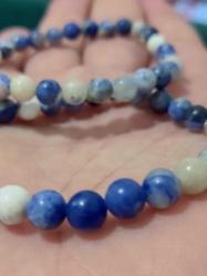 Sodalit Taşı 6 mm Küre Kesim Bileklik - 1 Adet