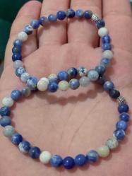 Sodalit Taşı 6 mm Küre Kesim Bileklik - 1 Adet