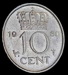 Hollanda 1980 10 Cent