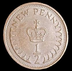 İngiltere 1971 1/2 Penny