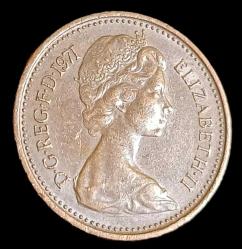 İngiltere 1971 1/2 Penny
