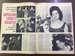 FOTO MAGAZİN, RADYO, SİNEMA ve EĞLENCE DERGİSİ(MECMUASI) - 6 NİSAN 1966 - SAYI: 54 - ZEKİ MÜREN KENDİ KENDİSİYLE RÖPORTAJ YAPTI - ''GÖNÜL AKKOR ''BİRAZ KÜL BİRAZ DUMAN'' FİLMİNDE OYNUYOR' '- SEVİM TANÜREK AMELİYAT OLACAK - HAMİYET ATASOY - NURİ SESİGÜZEL - PERİHAN SÖZERİ - ÜSKÜDAR MÜZİK CEMİYETİ KONSERİ - GÖNÜL YAZAR'IN KALEMİNDEN İSTANBUL GECELERİ - THOMAS RAINER - VURAL CANTÜRK - YILMAZ AKAR - ERCÜMENT BATANAY - İNCİ KORAY - AYFER FERAY - PERVİN PAR - RUKİYE GÖREÇ - LALE SARI - NİHAT LEVİ - SEVİM ÖZER - ALAEDDİN YAVAŞÇA BİR ŞARKIYI 172 KURUŞA OKUYOR - TÜLİN KORMAN KÖPEKLERİNİ TURNEYE ÇIKARIYOR - TÜLİN KORMAN RÖPORTAJI - ADNAN ÖZTRAK - AKA GÜNDÜZ - ŞARKICI ve TÜRKÜCÜLERİN ARABALARI - MUALLA MUKADDER - NEZAHAT BAYRAM - AHMET SEZGİN - NURETTİN ÇAMLIDAĞ - NEŞE CAN - NURİ SESİGÜZEL - GÜNERİ TECER - FATMA GİRİK - NERİMAN KÖKSAL - AJDA PEKKAN - VAHİ ÖZ