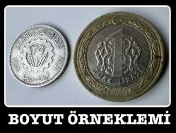 1958 · (١٩٥٨) - 25 PIASTRE (Suriye) KM#87 “2,4 Gr.Gümüş 600 Ayar) YBMS58