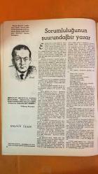 YENİ İNSAN BİLİM, SANAT, DÜŞÜN, EDEBİYAT DERGİSİ - SAYI: 3 - MART 1964 - MUSTAFA ŞEKİP TUNÇ - NEZAHET ARKUN - BEDİ SEHSUVAROĞLU - NURETTİN ŞAZİ KÖSEMİHAL - SABRİ ESAT SİYAVUŞGİL - KÂZIM İSMAİL - HASAN ALİ YÜCEL - HALDUN TANER - WOLFGANG WEYRAUCH - BURHAN ARPAD - B. A. - BAHA GELENBEVİ - OKTAY RİFAT - FAZIL HÜSNÜ DAĞLARCA - CELÂL SİLAY - MUZAFFER AŞKIN - ZEHRA AĞRALI - ÖMER MADRA - SAMİM KOCAGÖZ - ŞAHAP SITKI - EKİN DURU - ORHAN KEMAL - TURHAN SELÇUK - TOULOUSE-LAUTREC - DE CHIRICO - MATISSE - HİTİT SANATI - ŞEKİP HOCA - SORUMLULUĞUNU DUYAN BİR YAZAR - EDEBİYATI OKUYUCUYA FAYDALI KILACAĞIMA NAMUSUM ÜZERİNE SÖZ VERİRİM - DÜŞÜNCEDEN YOKSUNLUK - SCHWEIK VE ÖTESİ - SİNEMAMIZDA KONU - İLÇEDE BİR GÜN - ŞUBAT GECESİ - HER AKŞAM - DIŞARIDAN GAZEL - DOĞA'DAN PARÇALAR - MATISSE KONUŞUYOR - TOULOUSE-LAUTREC - DE CHIRICO - HİTİT SANATI - YENİ İNSAN DERGİSİ - BİLİM SANAT DÜŞÜN EDEBİYAT - YENİ İNSAN YAYINLARI - YENİ İNSAN KÜLTÜR DERGİSİ - CELÂL SİLAY FOTOROMANI - KARİKATÜR -  44 SAYFA
