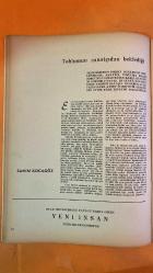 YENİ İNSAN BİLİM, SANAT, DÜŞÜN, EDEBİYAT DERGİSİ - SAYI: 24 - ARALIK 1964 - TAMARA PRESS - SAMİM KOCAGÖZ - SAFA S. ERKÜN - CELÂL ESAT ARSEVEN - EŞREF ÜREN - TEVFİK BERKMAN - CAHİT TANYOL - İLHAN SELÇUK - NURETTİN ŞAZİ KÖSEMİHAL - BEDIA KÖSEMİHAL - SADİ FAİK İZER - MUSTAFA SEYYİT SÜTÜVEN - İLHAMİ KARACA - DİNÇER ERİMEZ - EKİN DURU - BİLGE TANYOL - SABRİ BERKEL - HALDUN TANER - WOLFGANG WEYRAUCH - M. AYATAÇ - FOTOGRAFLA AKTÜALİTE - SANAT VE DEVLET - TOPLUMUN SANATTAN BEKLEDİĞİ - SANATTAN YOKSUN DEVLET - DEVLET VE SANAT - DEVLET VE RESİM - VIII. KANSER KONGRESİ - ŞİİR VE GERÇEK - EDEBİYATA SAYGI - SAMİM KOCAGÖZ’ÜN ROMANI - BAUDELAIRE’İN MEKTUPLARI - PALEOLİTİK AVRUPA II - IĞ - CHAGALL - PLASTİK SANATI SERGİLERİ - AYTAÇ İLE KONUŞMA - BİZİM TÜRKÜLER - SHAW’UN MEKTUBU - SIKINTI - EDEBİYATI OKUYUCUYA FAYDALI KILACAĞIMA NAMUSUM ÜZERİNE SÖZ VERİRİM -  44 SAYFA