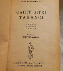 1966 BASKI. CAHİT SITKI TARANCI.