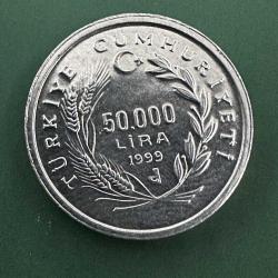 50.000 Lira 1999 FAO, 21. Yüzyıl Gıda Güvenliği, Şarapçılık. Çil.